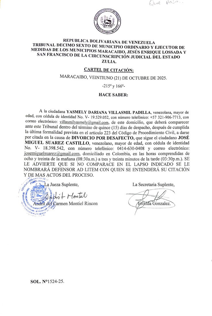 CITACIONES DIVORCIO JOSE MIGUEL SUAREZ 2