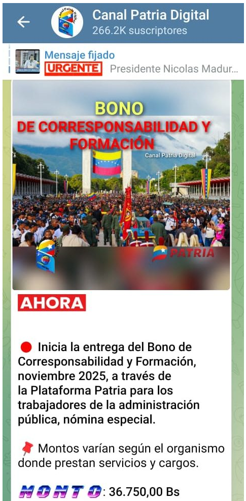 Están pagando el Bono de Corresponsabilidad y Formación 2 Captura de pantalla 2025 11 29 a las 10.10.40
