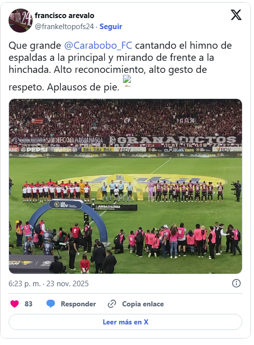 Carabobo FC se coronó campeón del Clausura con gesto de protesta 2 Carabobo