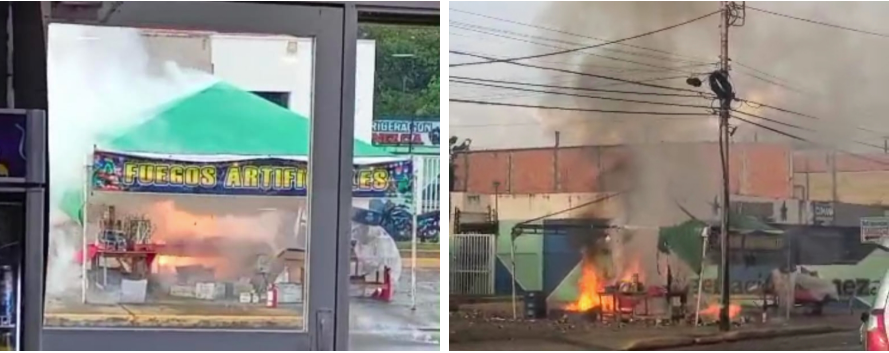 Se registró un incendio en venta de fuegos artificiales en la carretera H de Cabimas (Hay videos) 2 Fuegos artificiales