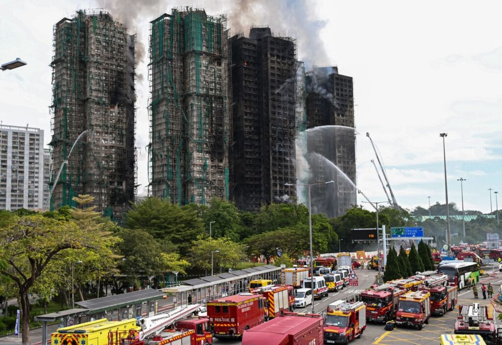 Trece detenidos y 151 muertos tras el incendio de Hong Kong 3 Incendio Hong Kong