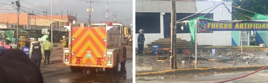 Se registró un incendio en venta de fuegos artificiales en la carretera H de Cabimas (Hay videos) 3 Incendio por fuegos artificiales