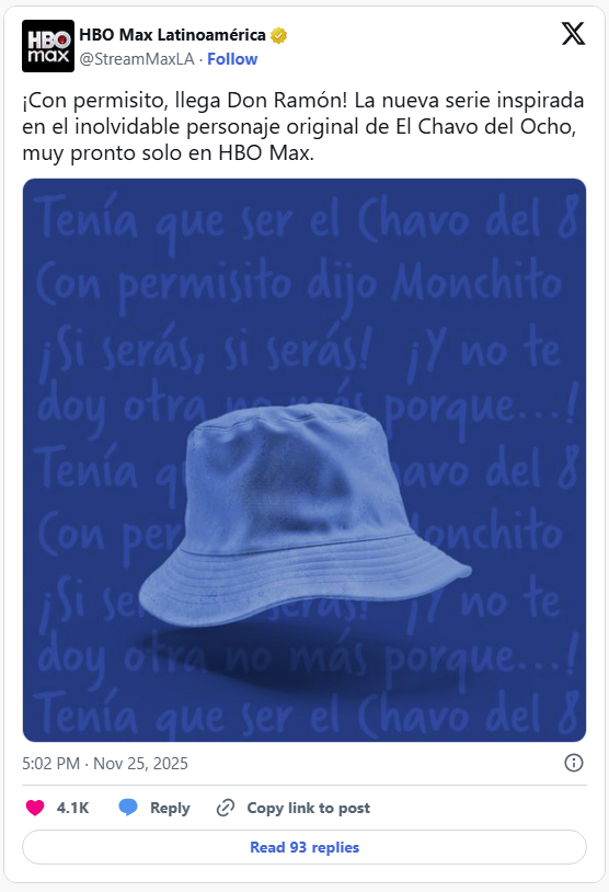 Anuncian serie de Don Ramón en HBO MAX, como parte del universo de Chespirito 2 Serie de Don Ramon