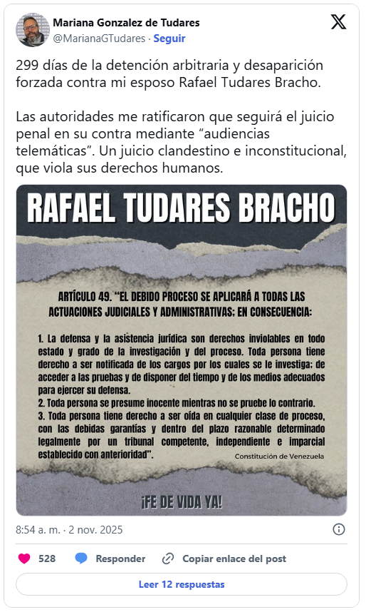 Juicio contra Rafael Tudares continuará de forma telemática 2 Tudares