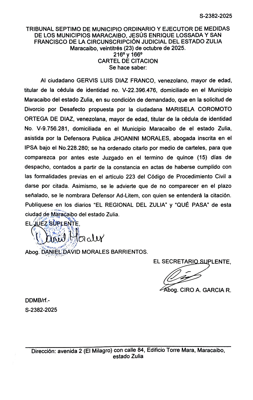 cartel 2382