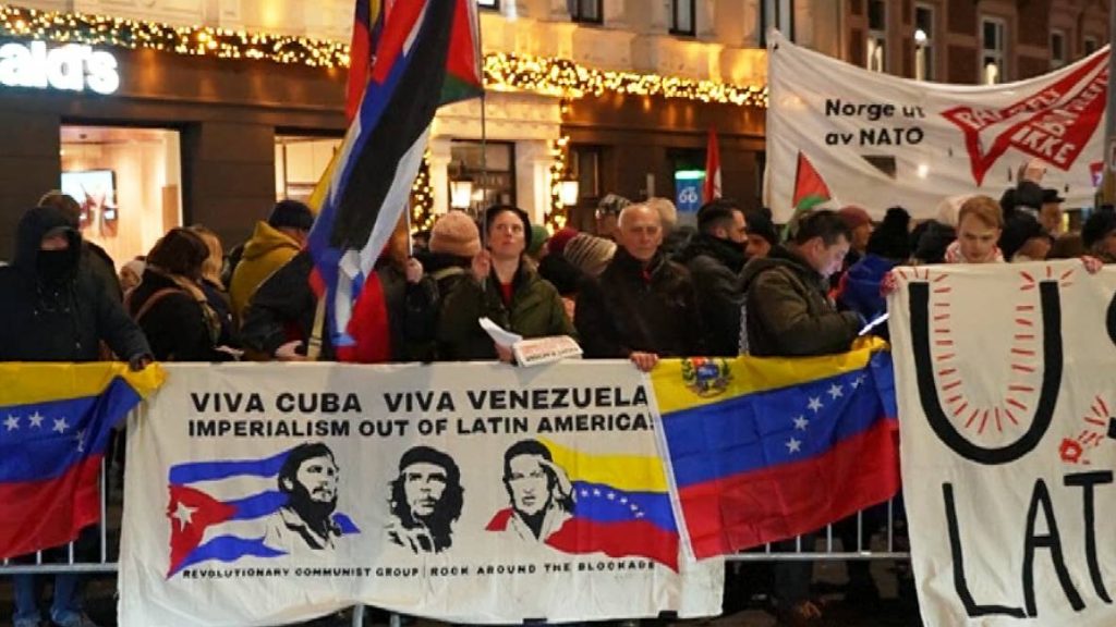 María Machado no se apareció en Oslo. Su hija tuvo que recibir en su nombre el Nobel 4 4 Protestas Machado Nobel 1024x576 1