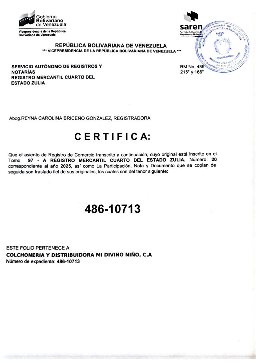 3era. Publicación del Acta de Asamblea General Extraordinaria de Accionistas de Colchonería y Distribuidora Mi Divino Niño C.A. por su Disolución 6 Acta Colchoneria Mi Divino Nino 6