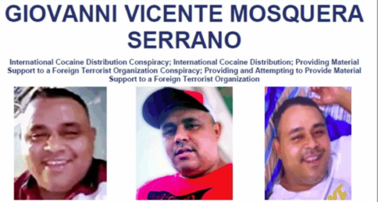 Estados Unidos ofrece 5 millones de dólares por Giovanni Vicente Mosquera Serrano, líder del Tren de Aragua 1 Buscado