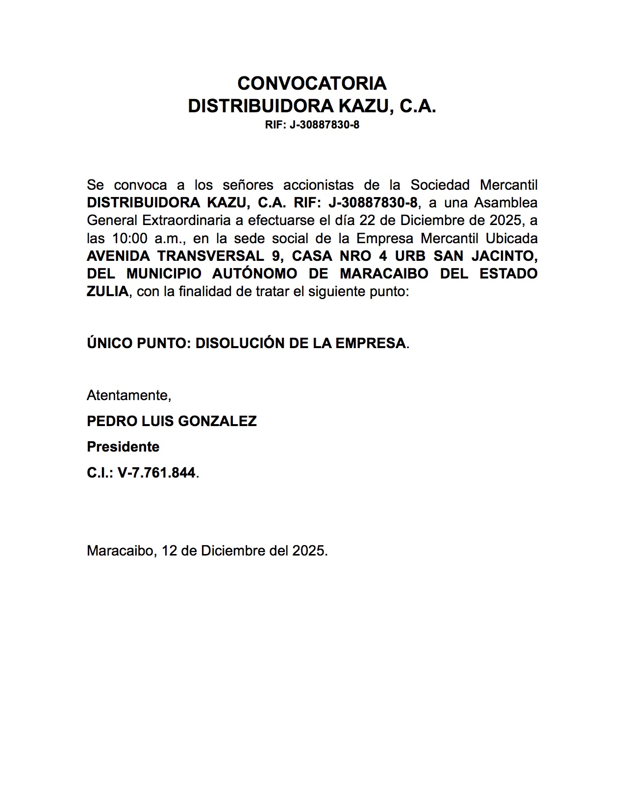 CONVOCATORIA Kasu