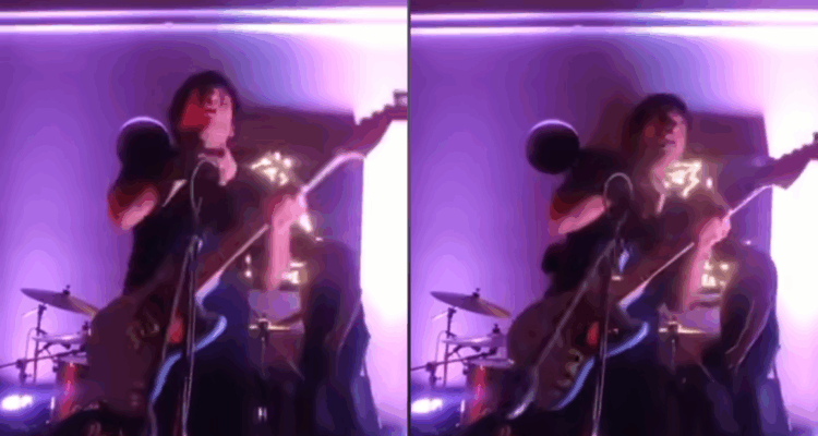 Cantante sufrió descarga eléctrica en pleno concierto 1 Cantante