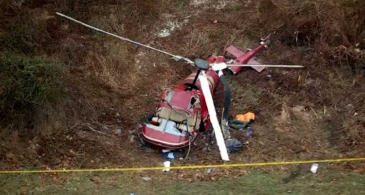 Dos helicópteros colisionaron en el aire en Estados Unidos 1 Helicoptero