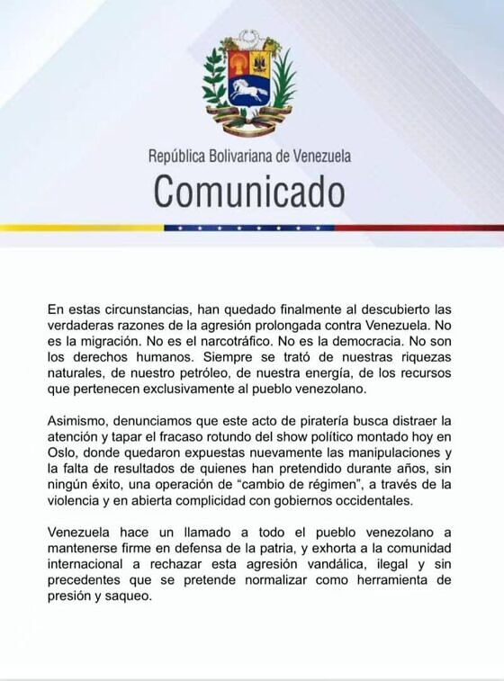 Venezuela denunció «acto de piratería internacional» por el «robo descarado» de un buque petrolero en el Caribe 3 photo 2
