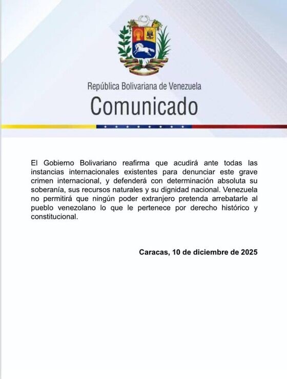 Venezuela denunció «acto de piratería internacional» por el «robo descarado» de un buque petrolero en el Caribe 4 photo 3