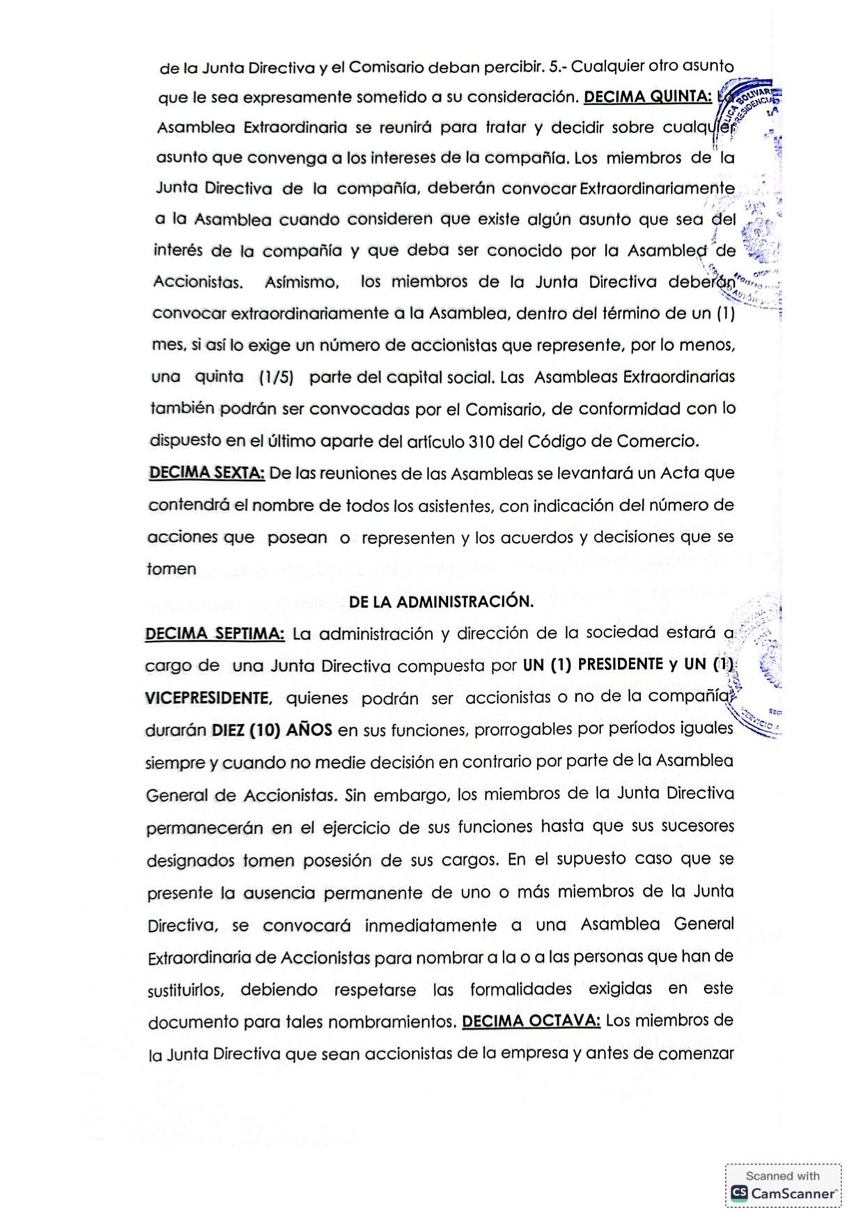 Acta Constitutiva de la empresa Alondra Distribuciones C.A. 8 Alondra 8