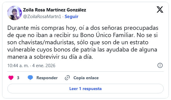 Beneficiarios de bonos Patria manifiestan preocupación por retraso en los pagos 2 Bono