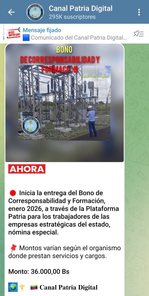 Pagan bono «Corresponsabilidad y Formación» de enero a trabajadores de empresas estratégicas 2 BonoEnero2026TrabajadoresEmpresasEstrategicas