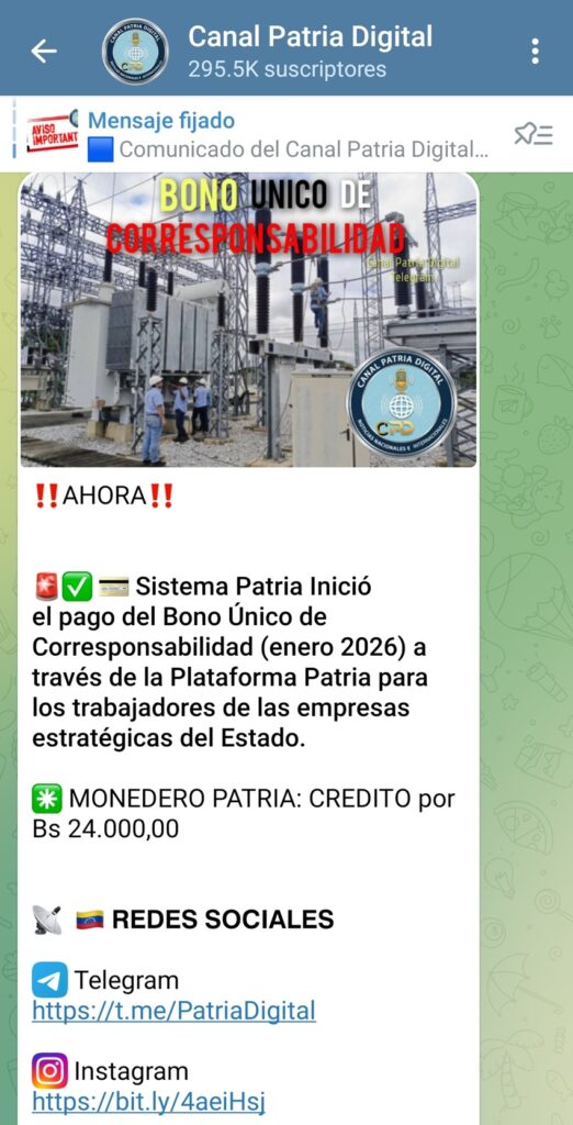 Pagan bono «Único de Corresponsabilidad» de enero a trabajadores de empresas estratégicas 2 BonoUnicoDeCorresponsabilidadEnero2026TrabajadoresEmpresasEstrategicas
