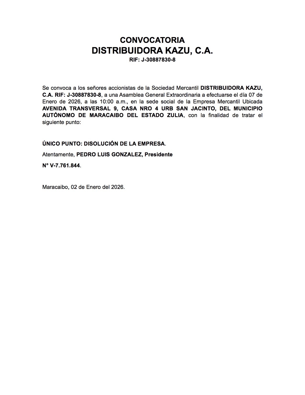 CONVOCATORIA a kazu