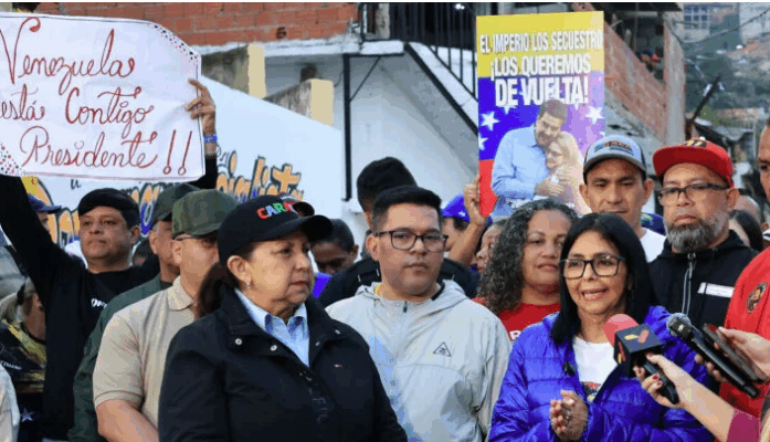 Delcy Rodríguez decretó siete días de duelo en honor a los fallecidos en el ataque militar de EE. UU. 1 Rodríguez