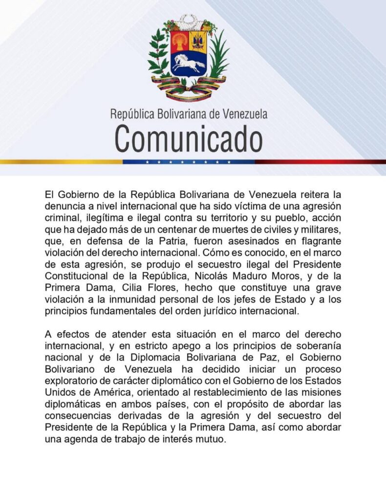 Venezuela confirmo la llegada de la delegación diplomática de EE. UU. al país 2 IMG 20260109 WA0090