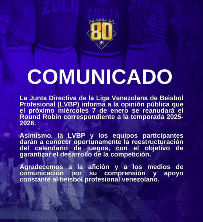 LVBP COMUNICADO