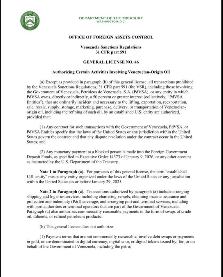 Estados Unidos emitió licencia para incorporarse al proceso de reactivación de la industria petrolera venezolana 2 Licencia