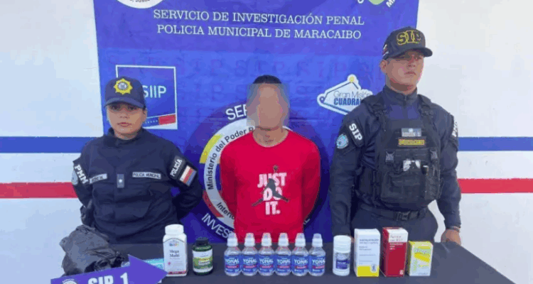 Policía de Maracaibo aprehendió a implicado en hurto de medicamentos en Maraplus 1 Policía