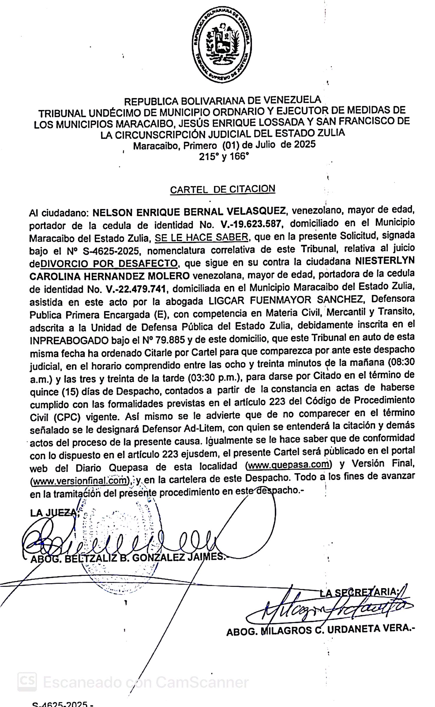 Por publicar