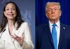 Trump dizque no le ha impedido a María Machado volver… pero no llega 5 Trump- Machado