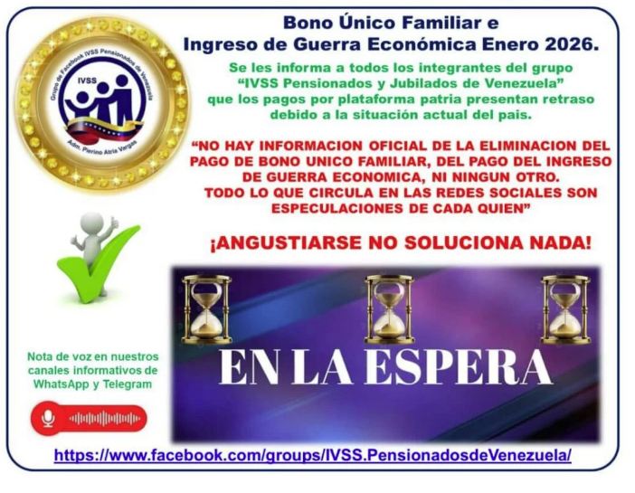 Beneficiarios de bonos Patria manifiestan preocupación por retraso en los pagos 3 comunicado bonos