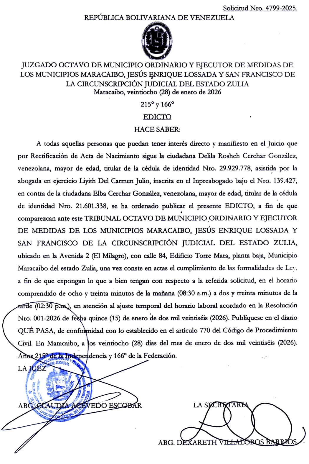 EDICTO