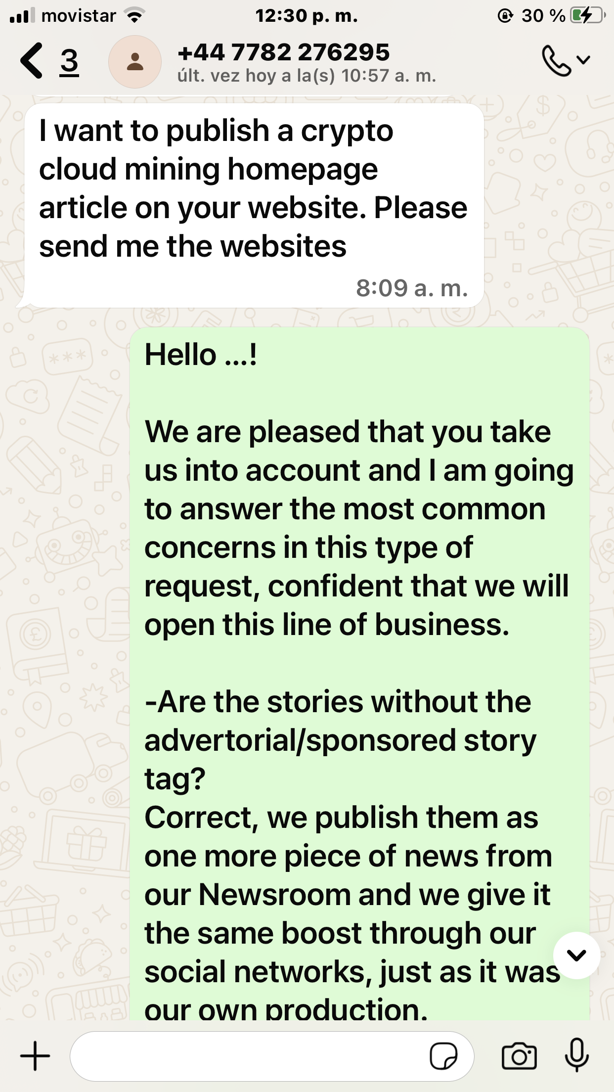 ¡Warning! About a scam from Emily Díaz now Edna Oscar (WhatsApp +447782276295) with sponsored content, paid posts or link building 5 IMG 2726