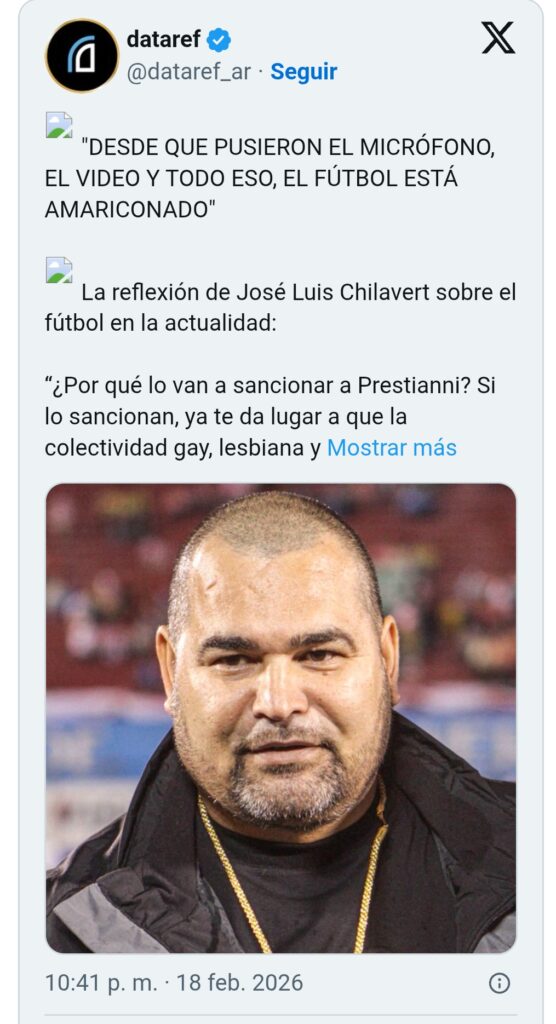 José Luis Chilavert, ícono del fútbol, defiende Gianluca Prestianni y ataca duro a Mbappé y a Vinícius 3 Screenshot 20260220 181643
