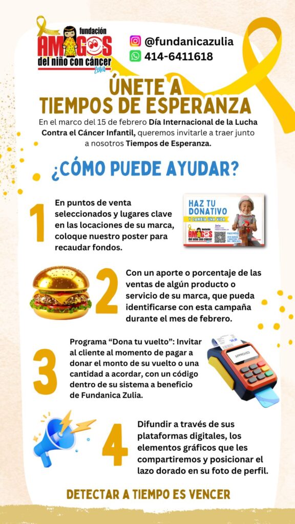 Fundanica Zulia conmemora en febrero la lucha contra el cáncer infantil con la campaña «Tiempos de Esperanza» 2 WhatsApp Image 2026 02 02 at 3.56.45 PM