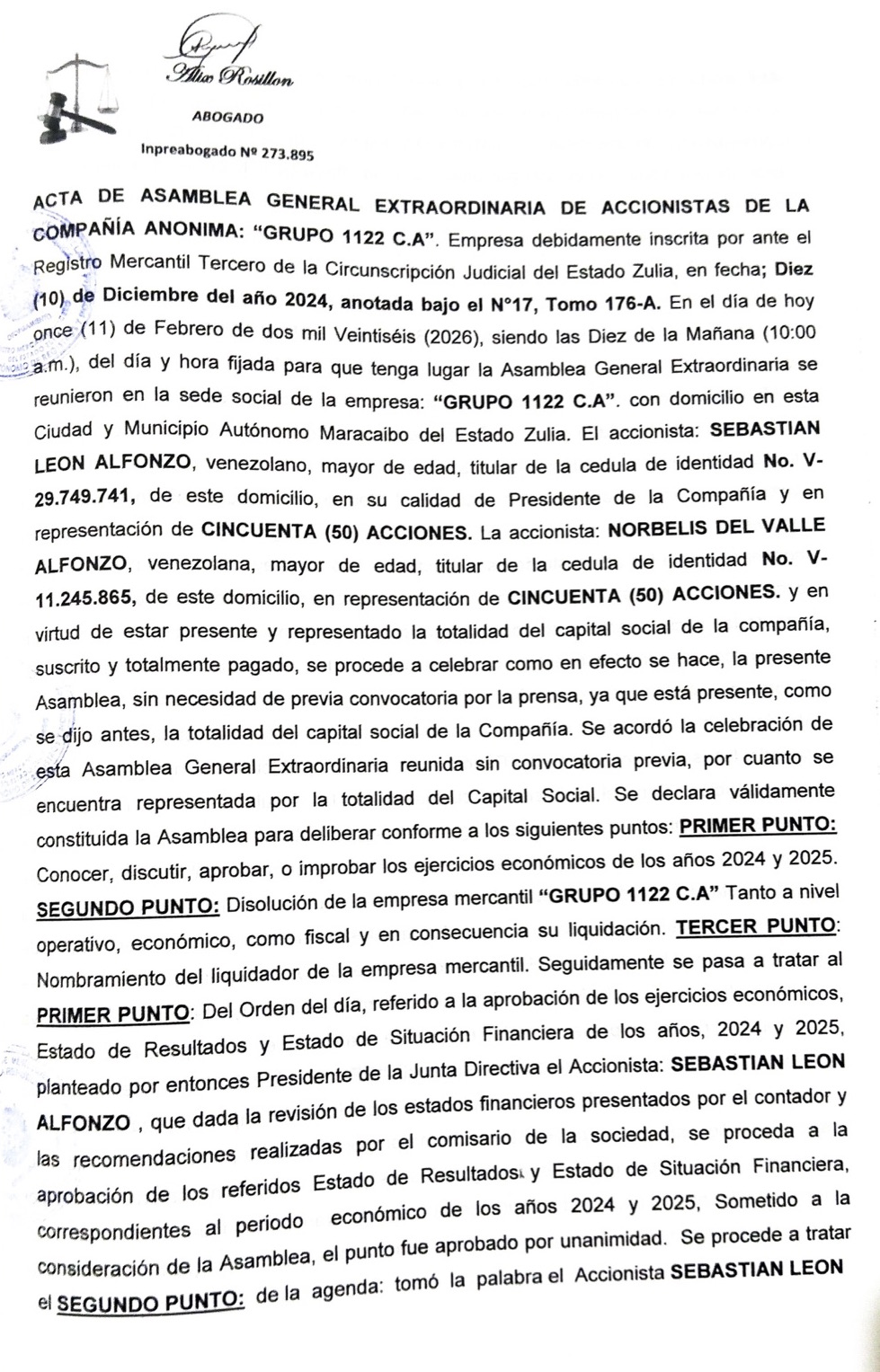 acta 1 grupo 1122