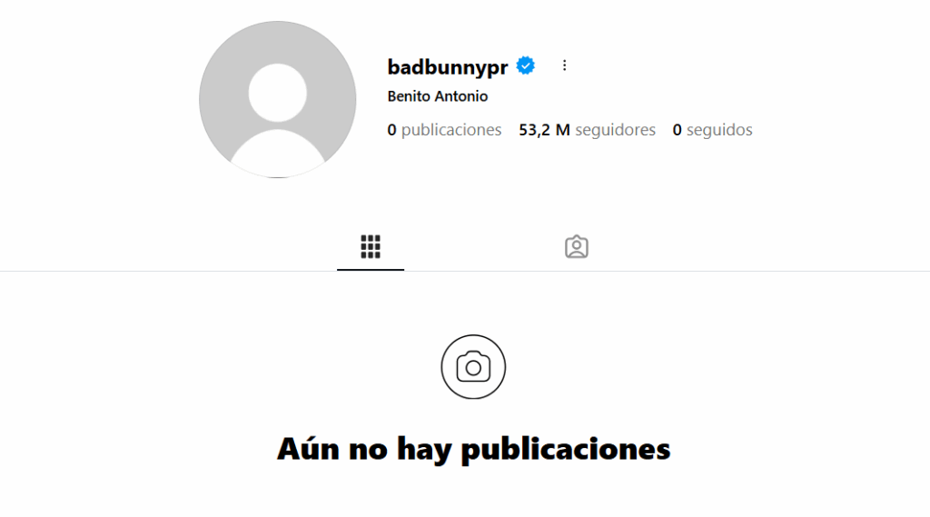 Bad Bunny desapareció de Instagram: borró todos sus posts 2 image 47