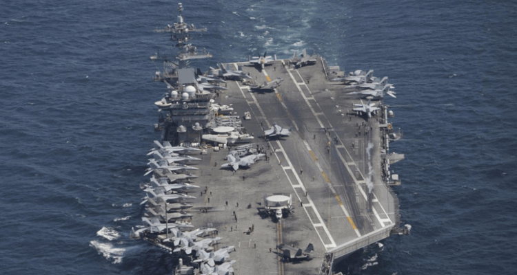 La Guardia Revolucionaria de Irán asegura haber atacado el USS Abraham Lincoln lanzando cuatro misiles 1 USS Abraham Lincoln