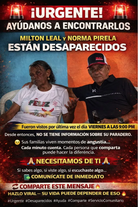 Se llevaron de su casa en Cabimas a pareja de esposos y llevan cinco días desaparecidos 2 Pareja 2