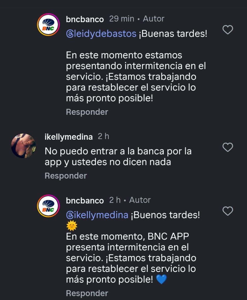 BNC presentó fallas en su plataforma digital el viernes #21mar y fregó a un gentío 2 Screenshot 20260320 153012