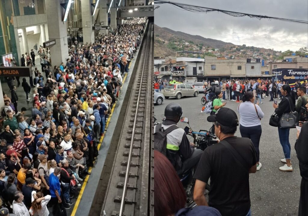 Colapsada la Gran Caracas por paro de transporte en reclamo de aumento del pasaje (Videos y Fotos) 2 paro transporte gran caracas