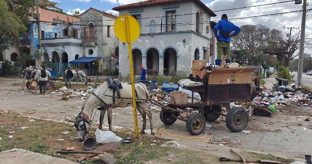 recolectando basura la habana Cuba