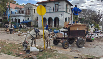 recolectando basura la habana Cuba