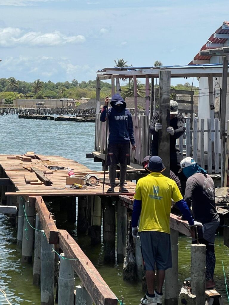 Rehabilitación de caminerías en Palafitos de Santa Rosa de Agua alcanza 40% de avance 5 IMG 20260407 WA0053