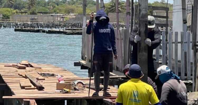 Rehabilitación de caminerías en Palafitos de Santa Rosa de Agua alcanza 40% de avance 1 Camineria