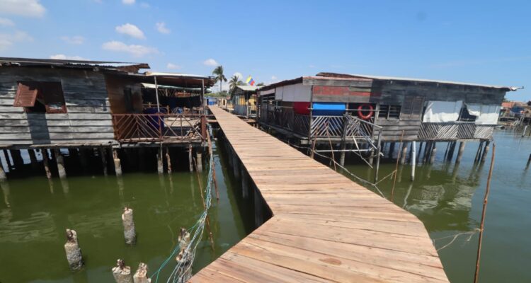 Más de 300 metros de caminerías de los palafitos de Santa Rosa de agua rehabilitó la Alcaldía de Maracaibo 1 Camineria
