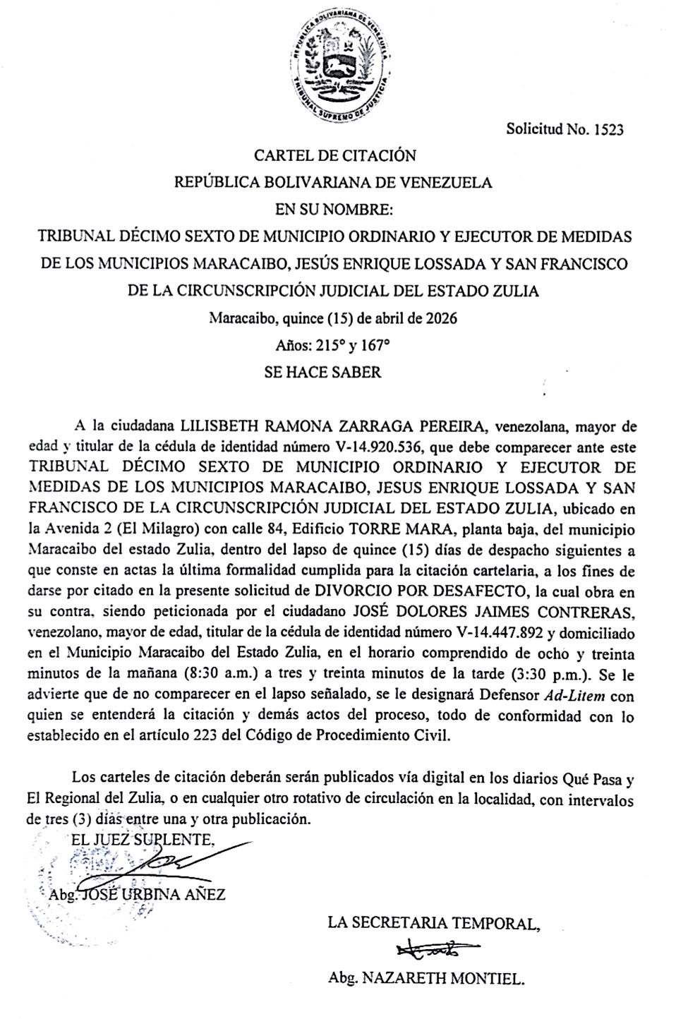 boleta Lisbeth Zarraga