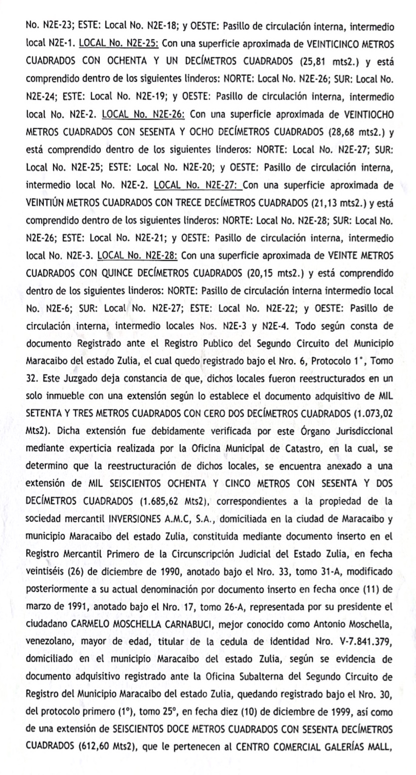 Primer Cartel de Remate en el juicio por Cobro de Bolívares en contra de Antonio Pappagallo Altomare en representación de Grupo Palabro C.A. 5 Cartel de Remate5
