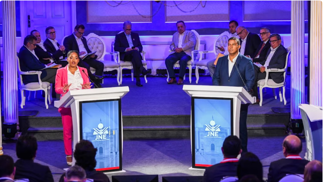 Equipos de Fujimori y Sánchez debatieron sin la presencia de los candidatos 2 Debate Peru