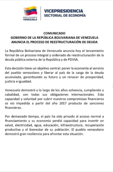 Gobierno anunció un proceso «integral y ordenado» de reestructuración de la deuda pública externa 2 Deuda