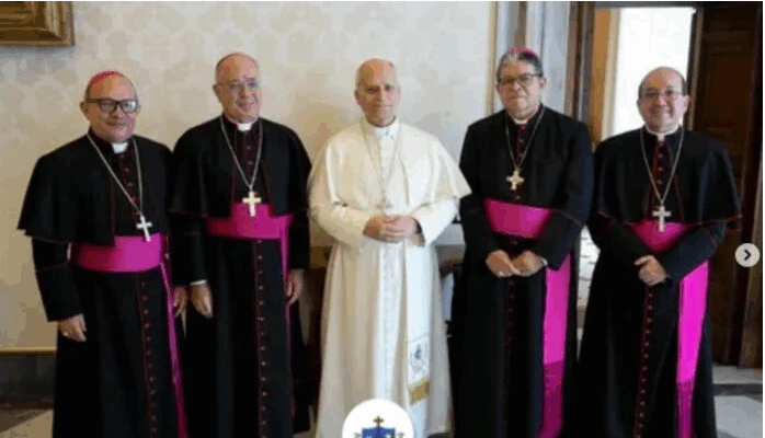 Papa León XIV recibió a la directiva de la CEV y expresa su cercanía con Venezuela 1 papa